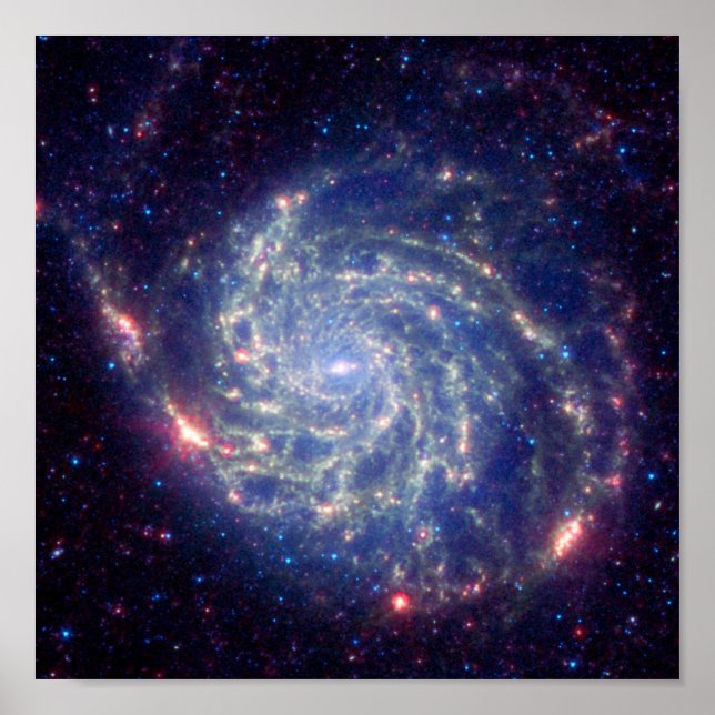 Spiral Messier Galaxy Poster (Vorne)