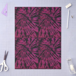 Spiral Nautilus Krawatte Dye Rosa Lila Decoupage Seidenpapier