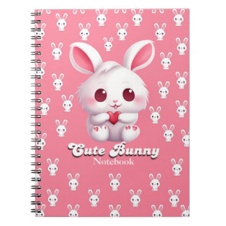 Spiral Niedlich Bunny Notebook Notizblock