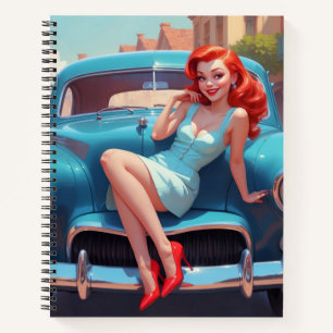 Spiral Note Book mit Button-Up Notizbuch