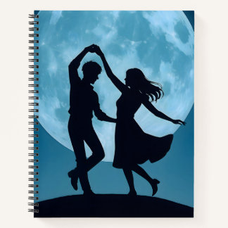 Spiral Note Book Moon Theme Notizbuch