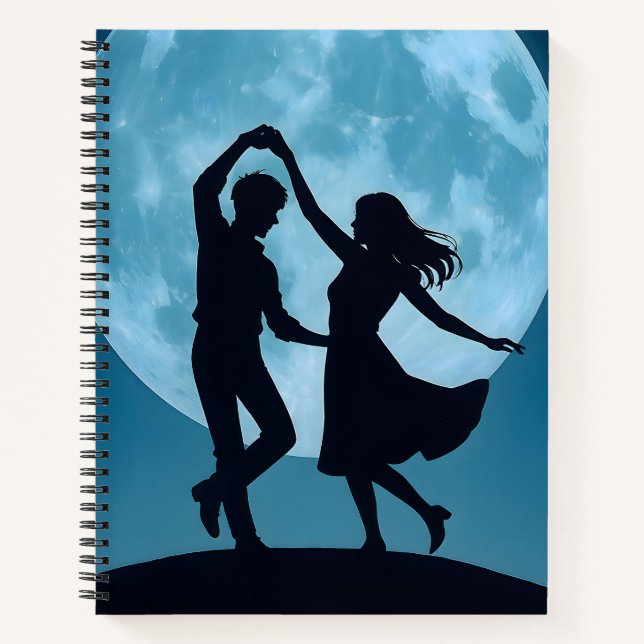 Spiral Note Book Moon Theme Notizbuch (Vorderseite)