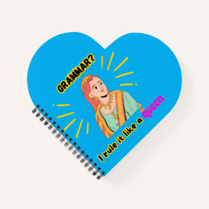 Spiral Notebbok: Grammar Queen Notizbuch