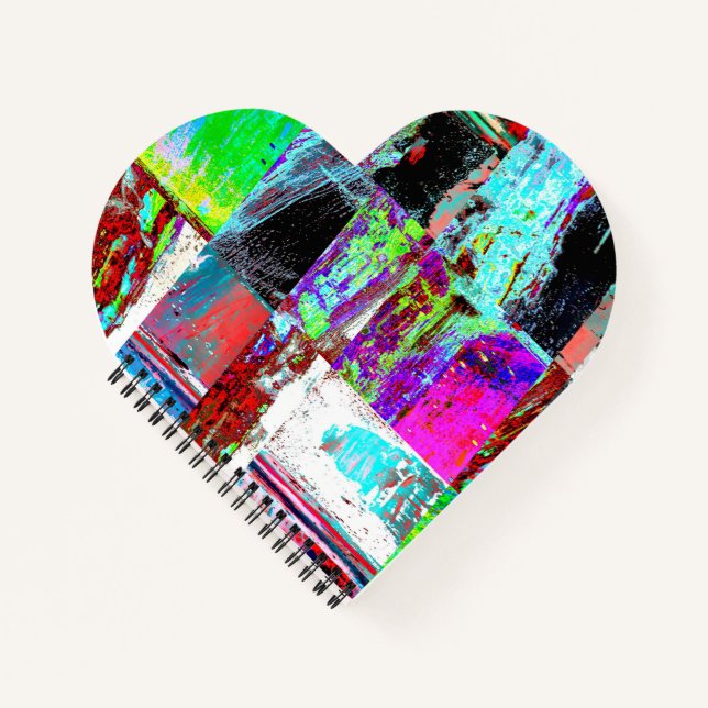 Spiral Notebook – Abstract Grid Notizbuch (Vorderseite)