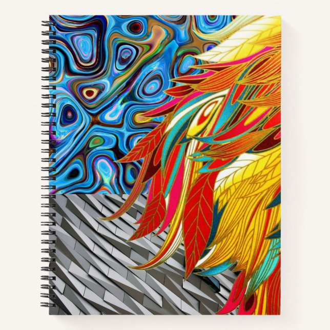 Spiral Notebook Abstrakt Colors Notizbuch (Vorderseite)
