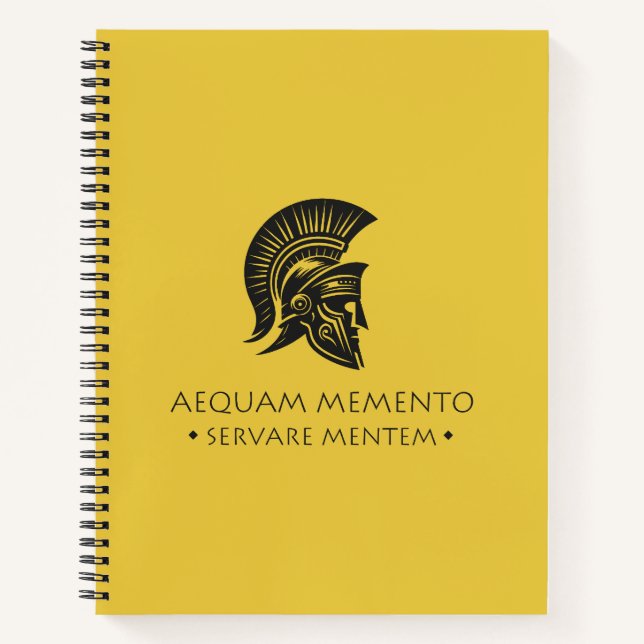 Spiral Notebook Aequam memento servare mentem Notizbuch (Vorderseite)