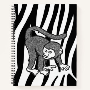 Spiral-Notebook-Affe Notizbuch