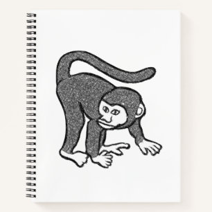 Spiral-Notebook-Affe Notizbuch