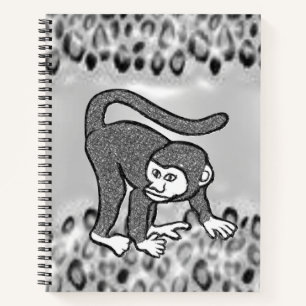 Spiral-Notebook-Affe Notizbuch