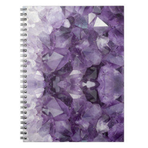 Spiral-Notebook-Amethyst-Kristalle Notizblock