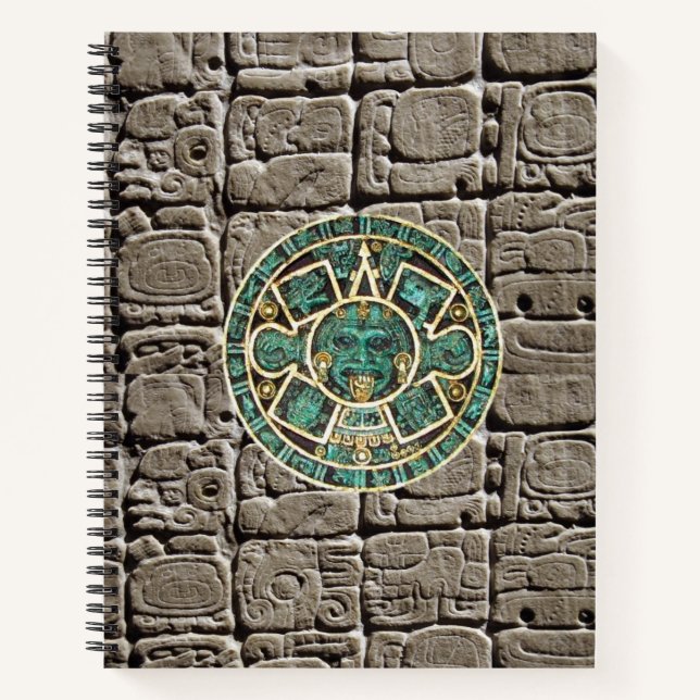 Spiral Notebook-Aztec Stones Notizbuch (Vorderseite)