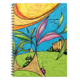 Spiral-Notebook, Backyard Summer Fun Doodle Notizblock