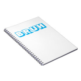 SPIRAL NOTEBOOK "BRUH" NOTIZBLOCK