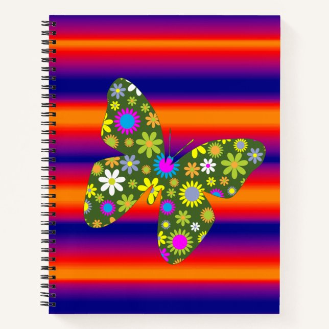 Spiral Notebook Butterfly Notizbuch (Vorderseite)