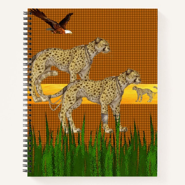 Spiral Notebook Cheetah Notizbuch (Vorderseite)