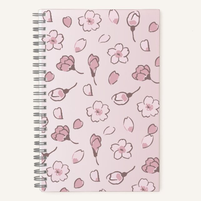 Spiral Notebook Cherry Blossom Notizbuch (Vorderseite)