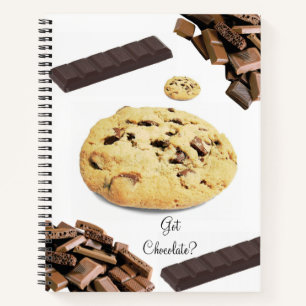 Spiral Notebook Chocolate Chip Cookie Notizbuch