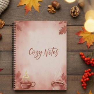 Spiral Notebook Cozy Notes" Autumn Vibes Deluxe Sp Notizbuch