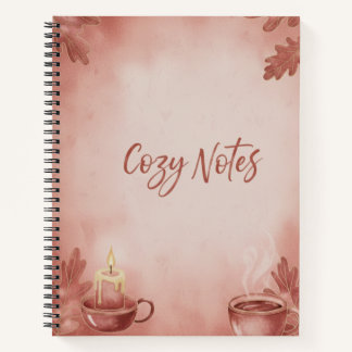 Spiral Notebook Cozy Notes" Autumn Vibes Deluxe Sp Notizbuch