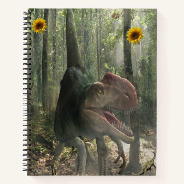 Spiral Notebook Dinosaur Notizbuch (Vorderseite)