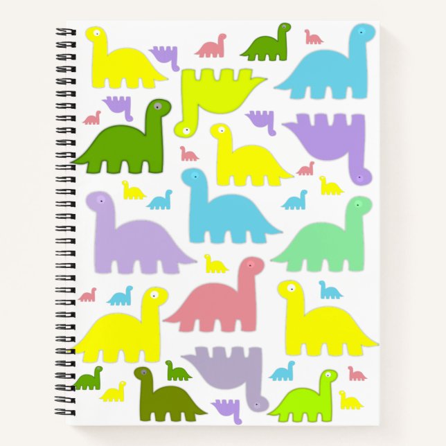 Spiral Notebook Dinosaur Notizbuch (Vorderseite)