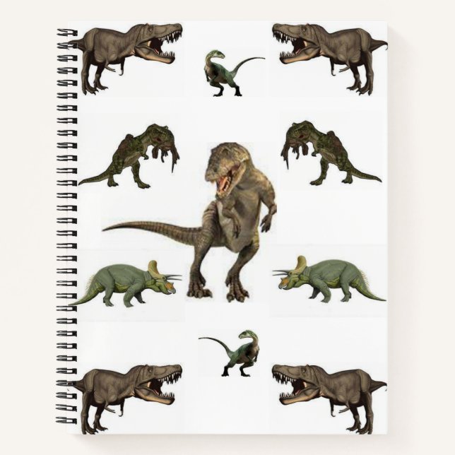 Spiral Notebook Dinosaur Notizbuch (Vorderseite)