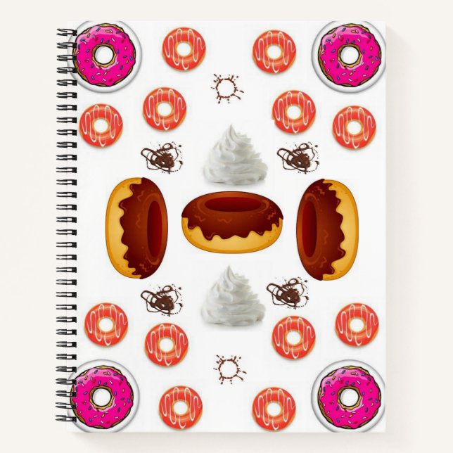 Spiral Notebook Donut Notizbuch (Vorderseite)