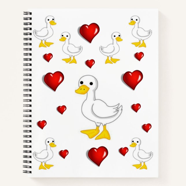 Spiral Notebook Duck Notizbuch (Vorderseite)