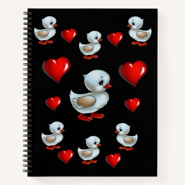 Spiral Notebook Duck Notizbuch (Vorderseite)