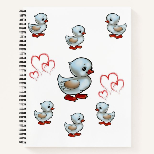 Spiral Notebook Duck Notizbuch (Vorderseite)
