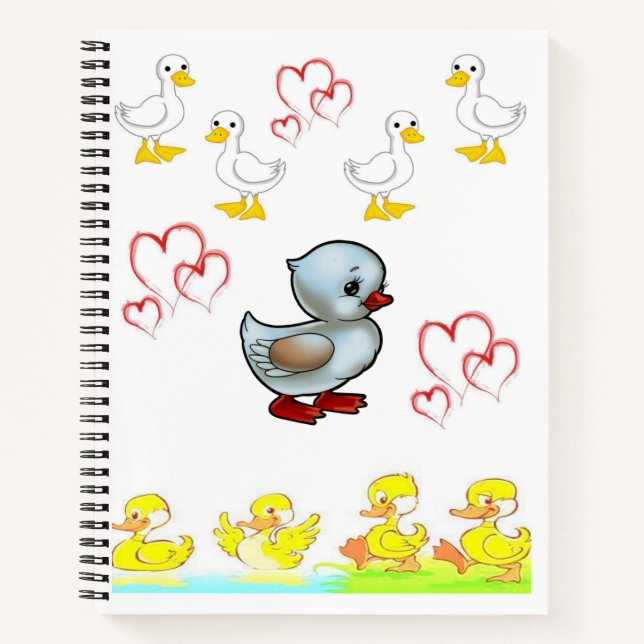 Spiral Notebook Duck Notizbuch (Vorderseite)