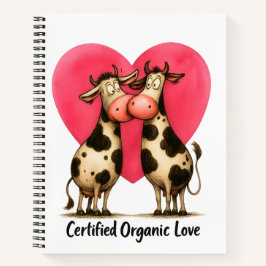 🐄💘 Spiral Notebook for Moo-tivated Hearts 📝🌱 Notizbuch