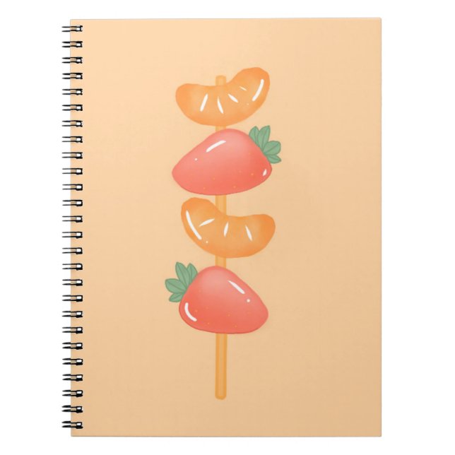 Spiral notebook-fruit skewer   notizblock (Vorderseite)