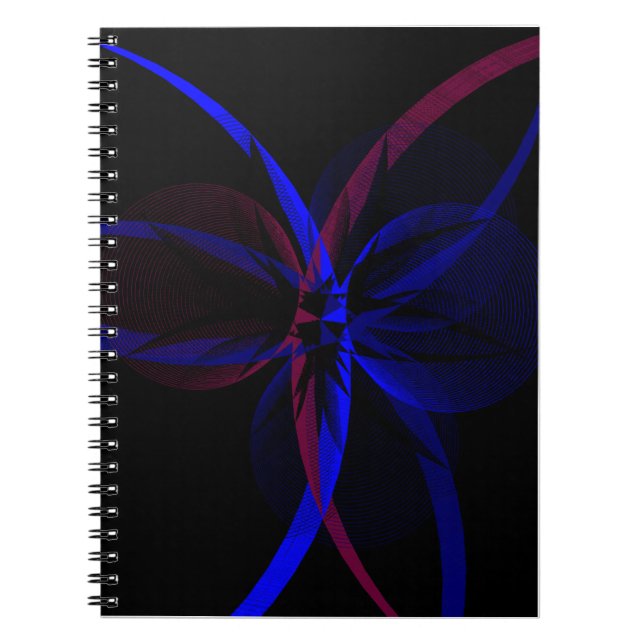 Spiral-Notebook für geometrische Abstraktion Notizblock (Vorderseite)