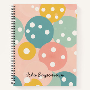 Spiral Notebook Gedankenblasen: Wo Ideen aufgehen Notizbuch