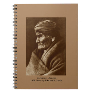 Spiral Notebook Geronimo von Edward S. Curtis Notizblock