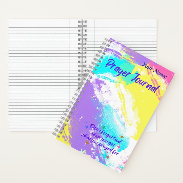 Spiral Notebook-Größe A5, Pastel Abstrakt Notizbuch (Innen)