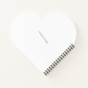 Spiral Notebook Herzform mit Line Art Notizbuch