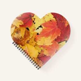 Spiral-Notebook im Herbst Notizbuch