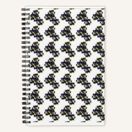 Spiral Notebook In Black And White Design Notizbuch