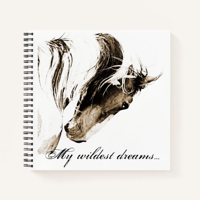 Spiral Notebook Journal Wild Horse Picasso Covers Notizbuch (Vorderseite)
