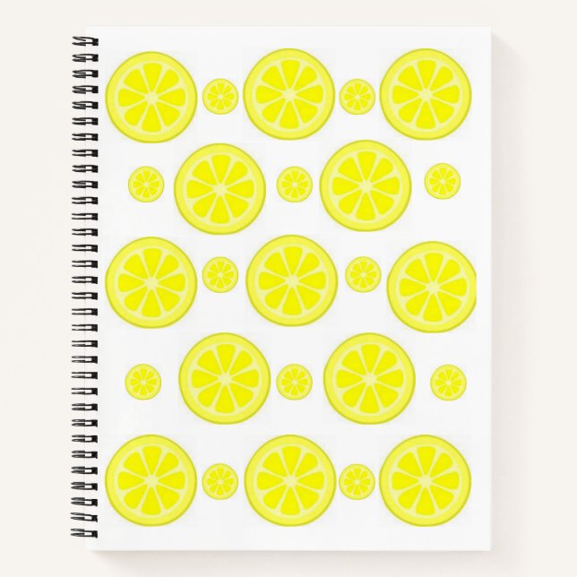 Spiral Notebook Lemon Notizbuch (Vorderseite)