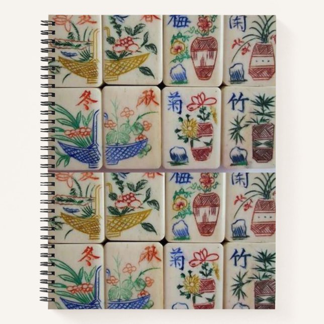 Spiral Notebook Mahjong Notizbuch (Vorderseite)