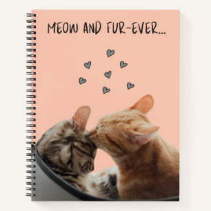 Spiral Notebook, Meow und Fur Ever Notizbuch