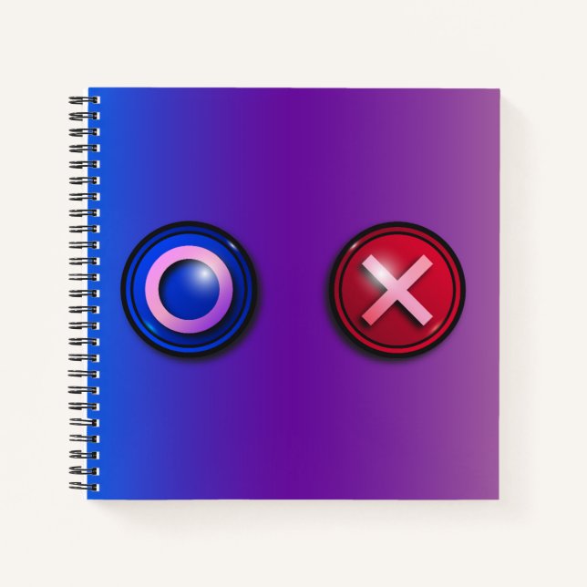 Spiral-Notebook mit Game-Wähltasten Notizbuch (Vorderseite)