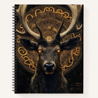 Spiral Notebook – Mystic Deer Guardian | Fantasy A Notizbuch