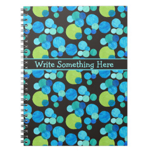 Spiral-Notebook oder Journal: Blaumond-Muster Notizblock