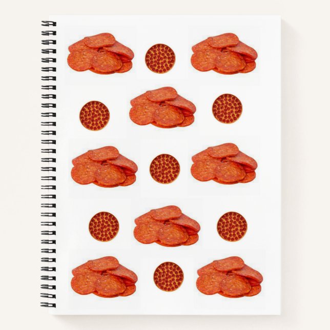 Spiral Notebook Pepperoni Notizbuch (Vorderseite)