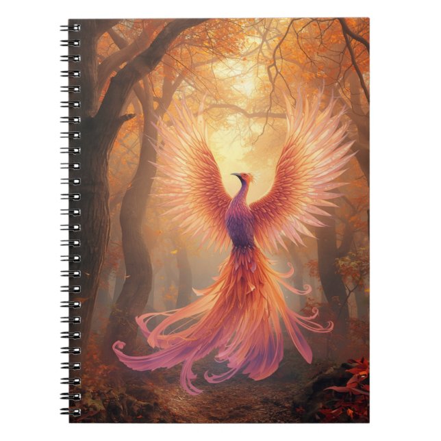 Spiral Notebook Phoenix Aufstieg in den Schatten d Notizblock (Vorderseite)