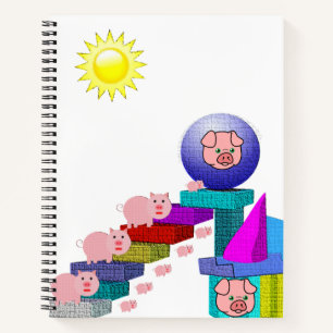 Spiral Notebook Pig Notizbuch